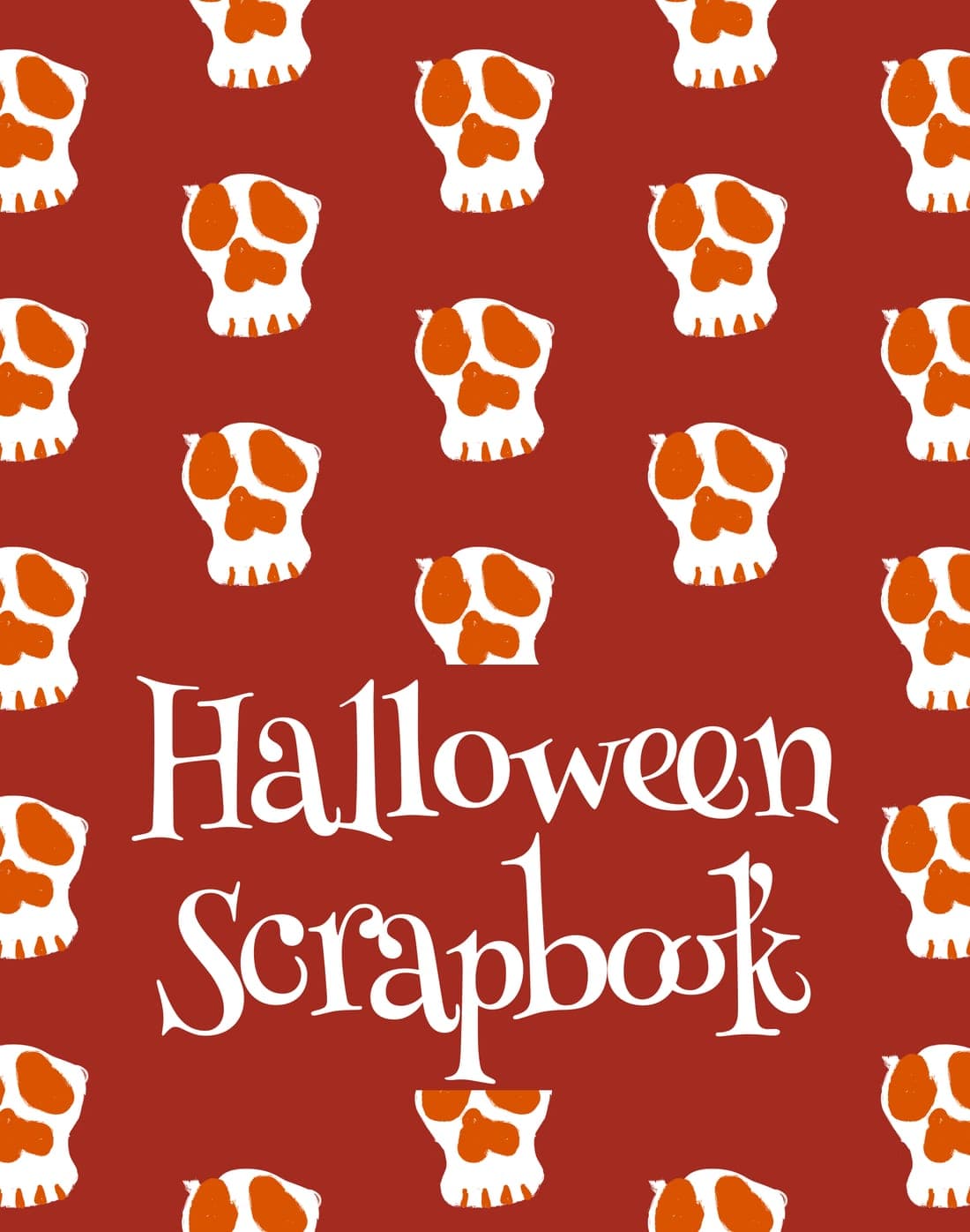 Halloween Scrapbook — Painted Skulls