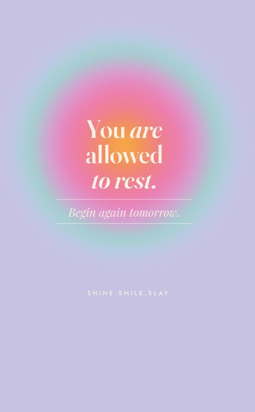 You Are Allowed Rest