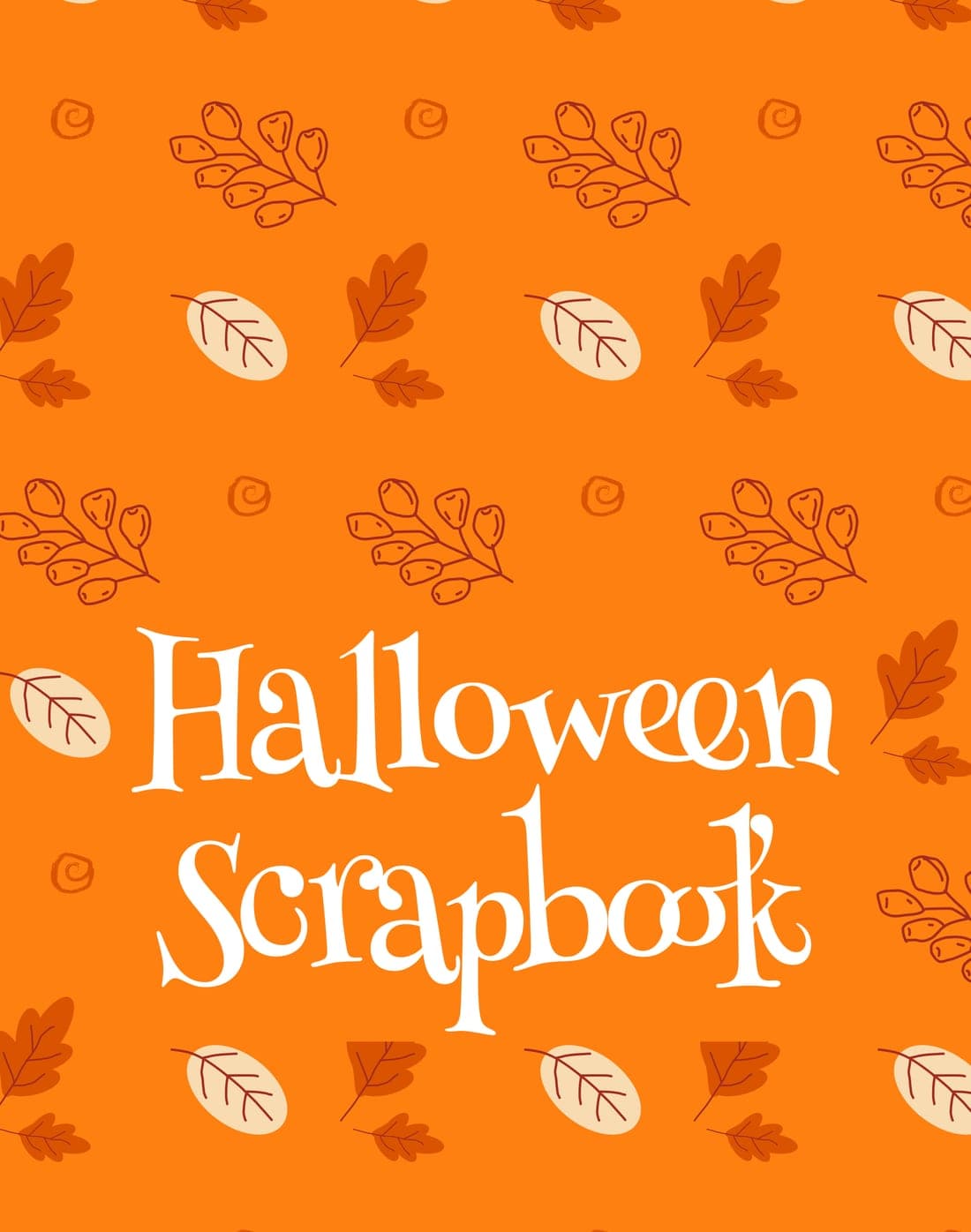 Halloween Scrapbook — Autumn Leaves