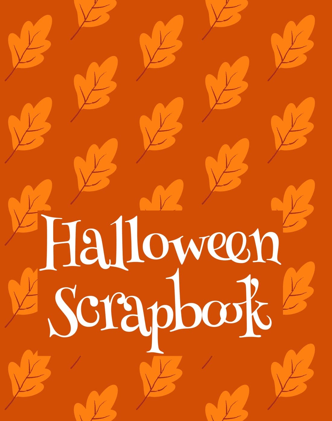 Halloween Scrapbook — Falling Leaves