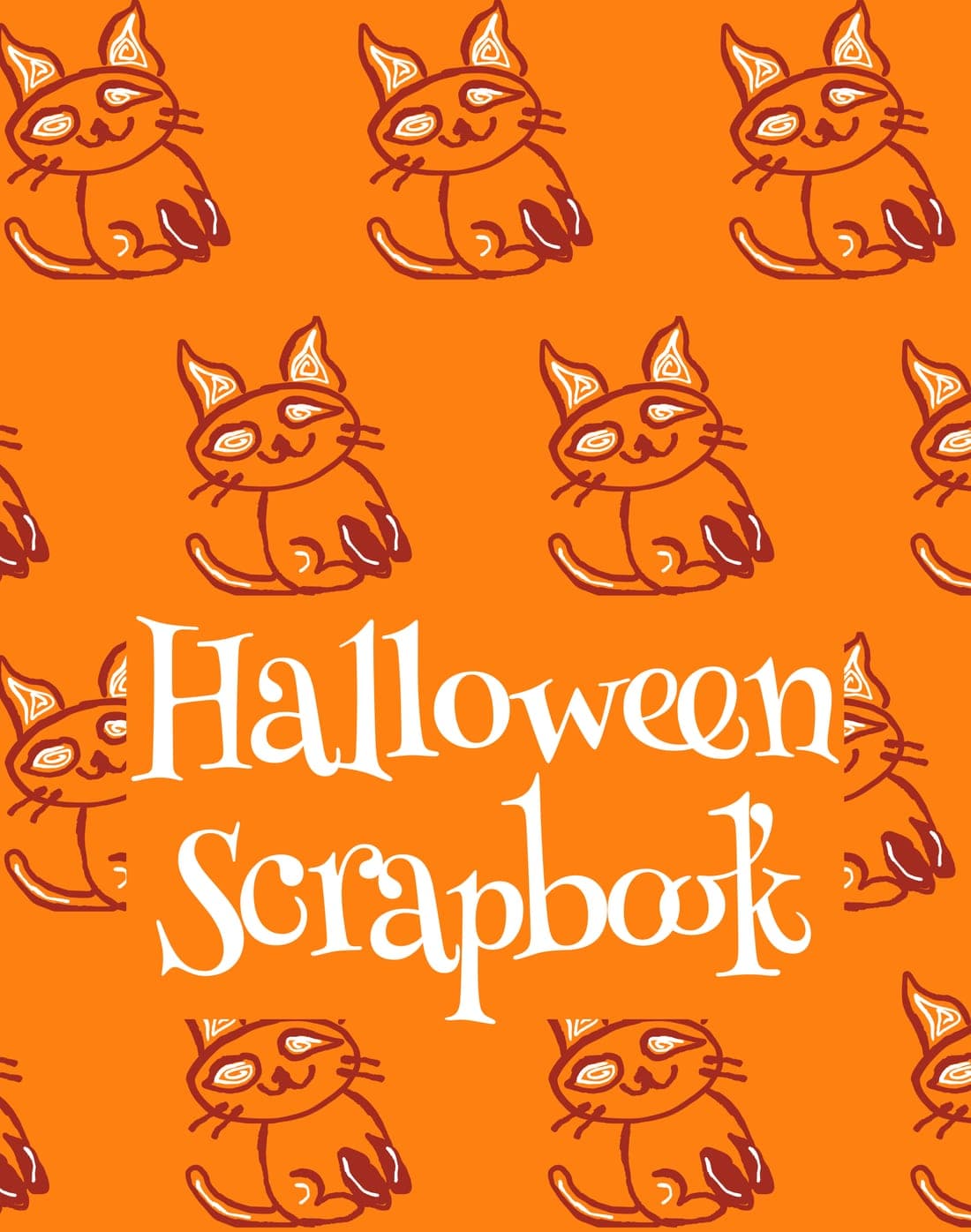 Halloween Scrapbook — Witchy Cats